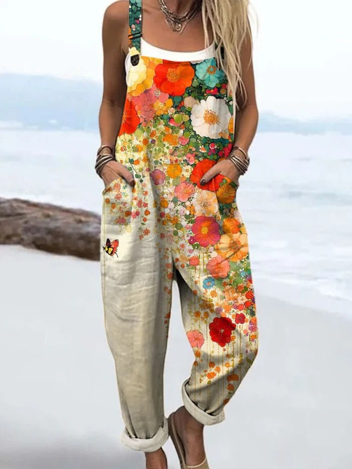 Floral casual jumpsuit for women | Wildflower Breeze