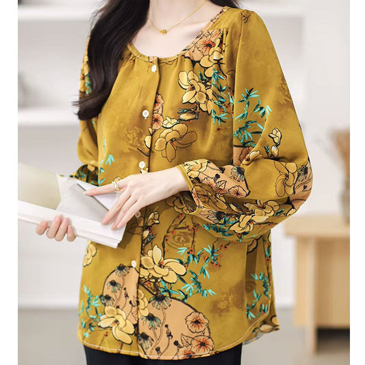 Abigail | Floral long-sleeve blouse for women