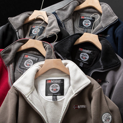 Classic warm fleece winter jacket for men | Norway -2