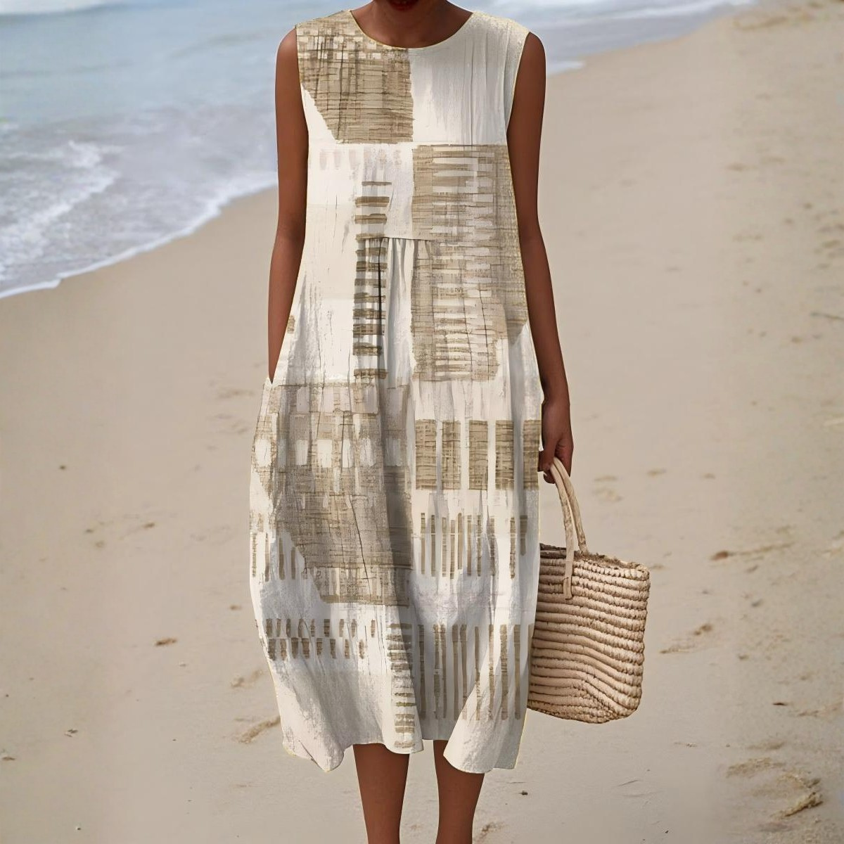 Abstract summer dress for women | Helora