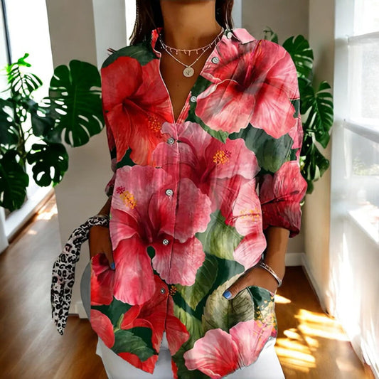 Stylish floral everyday blouse for women | Irene -1