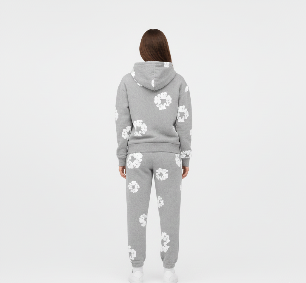Printed hoodie and jogger set | Valerios
