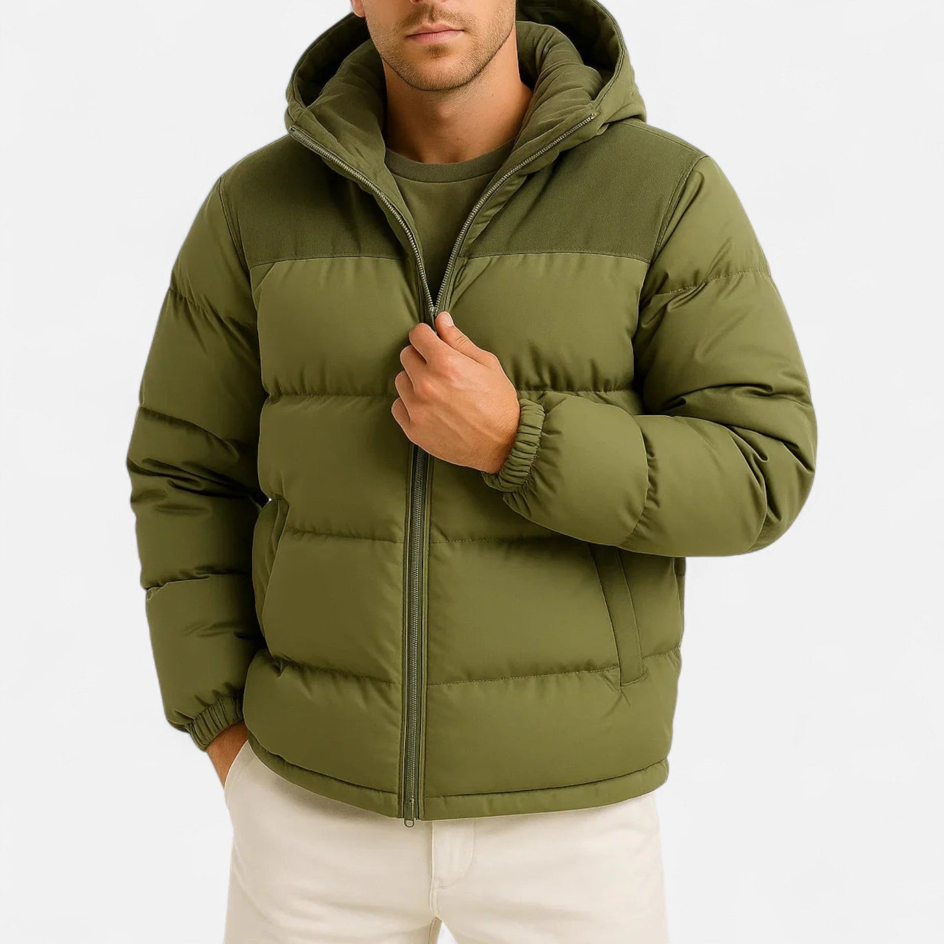 Lightweight hooded insulated puffer jacket for men -4