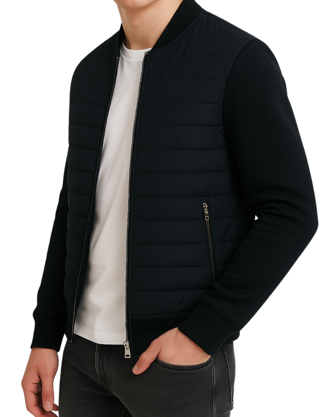 Elegant knit vest layering gilet for men -2