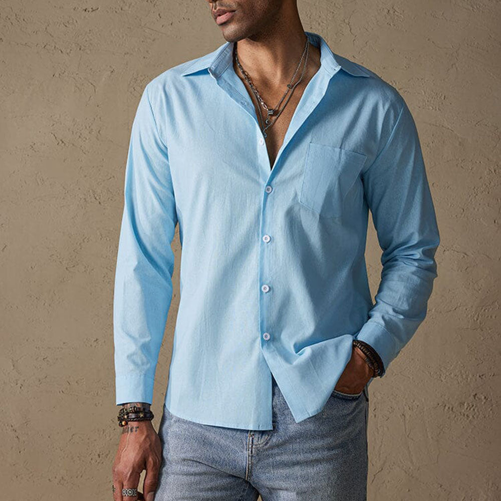 Casual shirt with traditional collar for men | Matteo