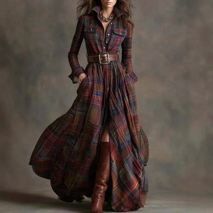 Classic relaxed everyday maxi dress for women | Althea -1