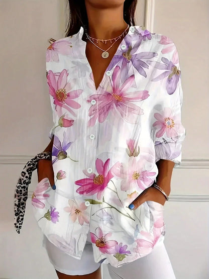 Colourful pattern everyday blouse for women | Andie -4