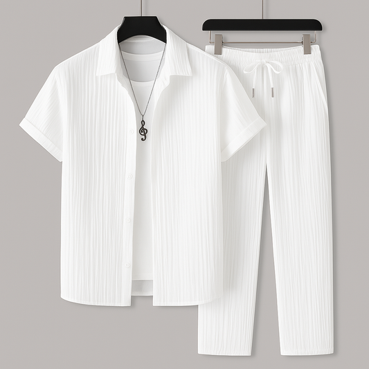 Relaxed linen everyday co-ord set for women -1
